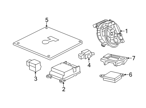 2015 Chevy Caprice SDM Module Diagram for 13518048