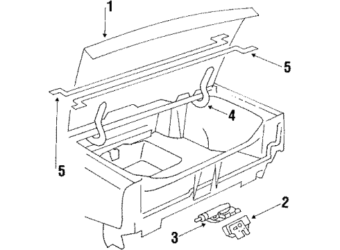 1985 Buick Electra Torque Rod, Rear Driver Side Diagram for 20434743