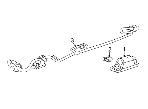 2018 Buick Enclave License Lamp, Rear Diagram for 13510659