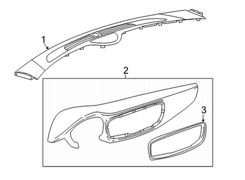 2022 Buick Enclave Instrument Panel Components Diagram 2 - Thumbnail