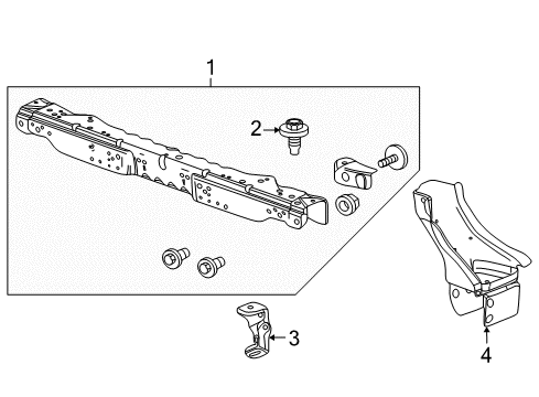 2013 Chevy Cruze Radiator Support Diagram
