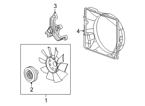 2007 Cadillac STS Cooling Fan Diagram 4 - Thumbnail