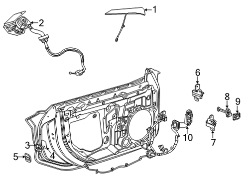 2025 Chevy Corvette Lock & Hardware Diagram 4 - Thumbnail