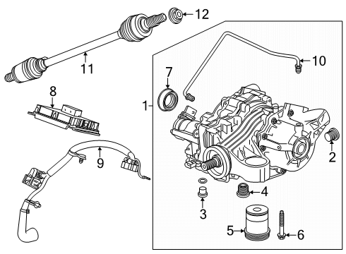 2023 Buick Envision Differential Assembly Diagram for 84929902