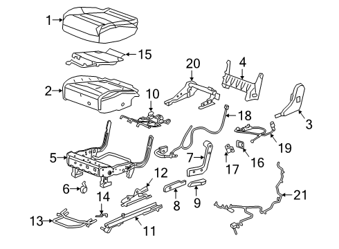 Hinge Cover, Black Diagram for 84465087