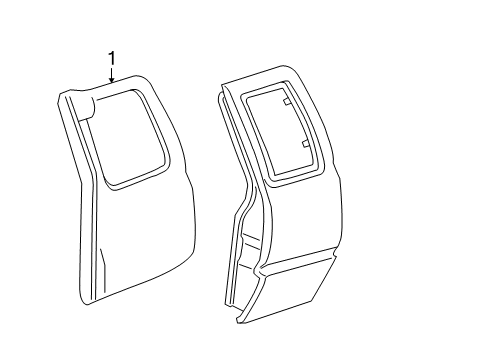2003 Chevy S10 Interior Trim - Rear Door Diagram 2 - Thumbnail