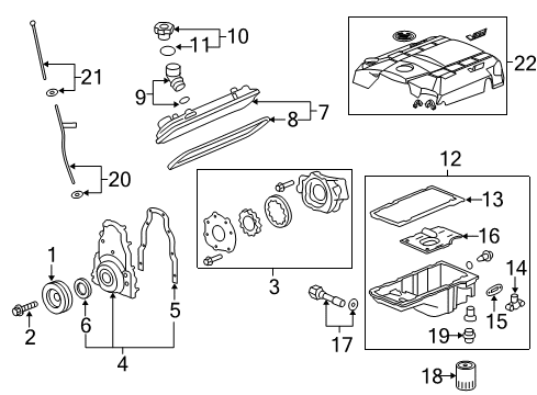 2006 Cadillac CTS Cover Diagram for 12577903