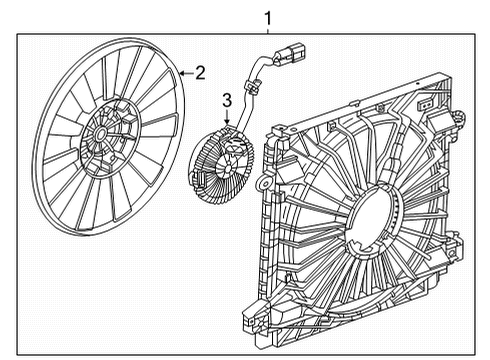 2025 Cadillac CT4 Cooling Fan Diagram 2 - Thumbnail