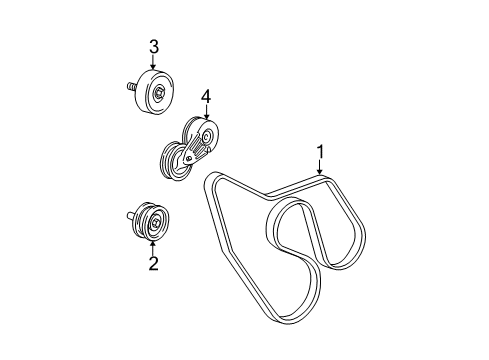 2010 Chevy Express 1500 Serpentine Belt Diagram for 12637203