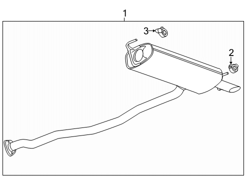 2024 Buick Encore GX Exhaust System Diagram 2 - Thumbnail