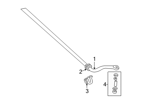 1997 Chevy C1500 Stabilizer Bar & Components Diagram 6 - Thumbnail