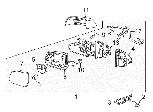 2022 GMC Acadia Motor Bolt Diagram for 95130423
