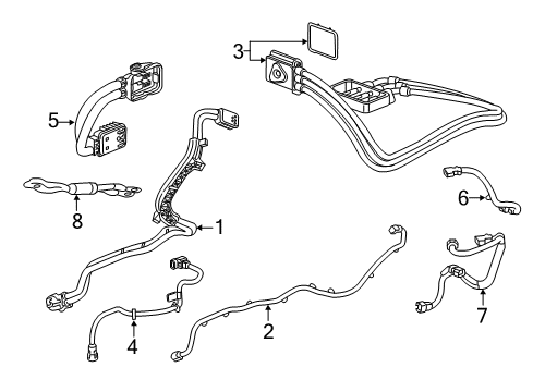 2014 Chevy Spark EV Battery Cable Diagram for 95374172