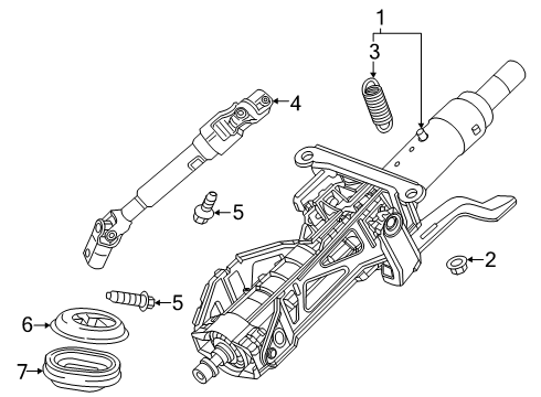 2025 Buick Enclave Steering Column Assembly Diagram 2 - Thumbnail