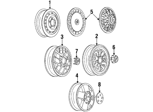 1988 Buick LeSabre Trim Ring Diagram for 14066916