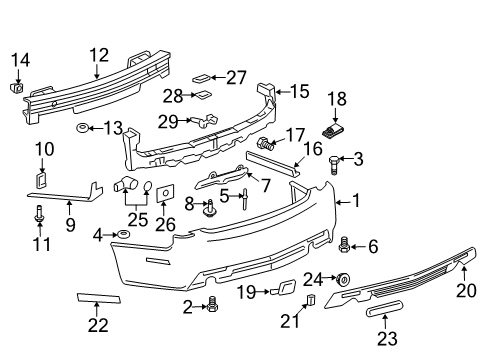 2009 Cadillac CTS Antenna Diagram for 25884445