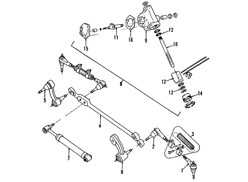 1984 Chevy G20 Steering Gear & Linkage Diagram 3 - Thumbnail