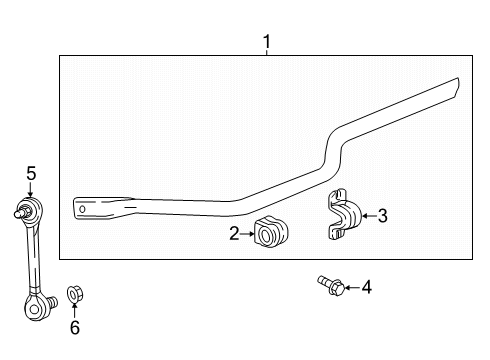 2025 Chevy Equinox Stabilizer Bar & Components Diagram