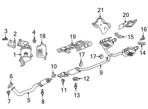 2022 Cadillac XT6 Motor Mount Bolt Diagram for 11547742