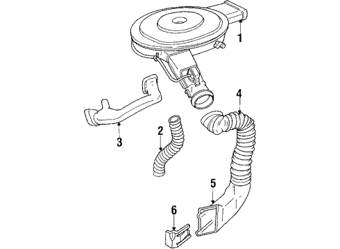 1985 Chevy Citation II Exhaust System Diagram