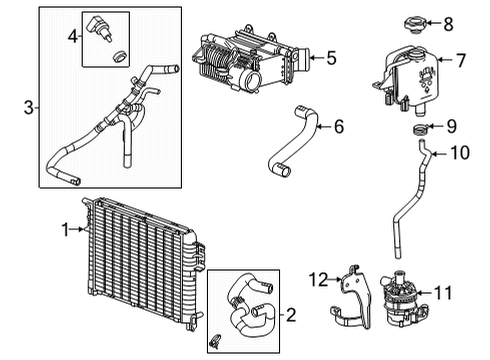 2022 GMC Sierra 1500 Intercooler - Belts Diagram 2 - Thumbnail