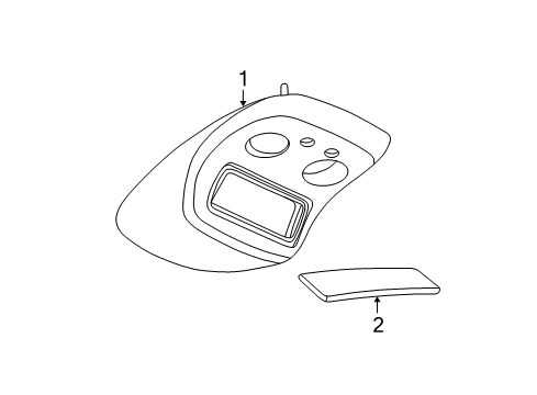 2006 Chevy Suburban 2500 Overhead Console Diagram 2 - Thumbnail