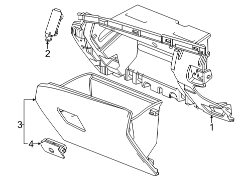 2025 GMC Yukon Glove Box Diagram