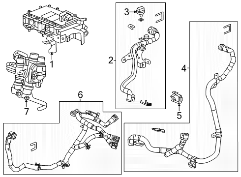 2025 Cadillac OPTIQ Hose Assembly-Auxiliary Heater Outlet Diagram for 85687727