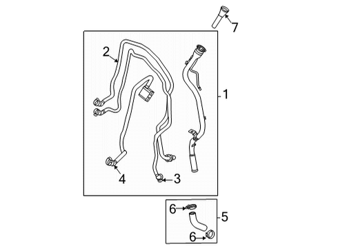 2021 Cadillac CT4 Filler Neck Diagram for 84940076