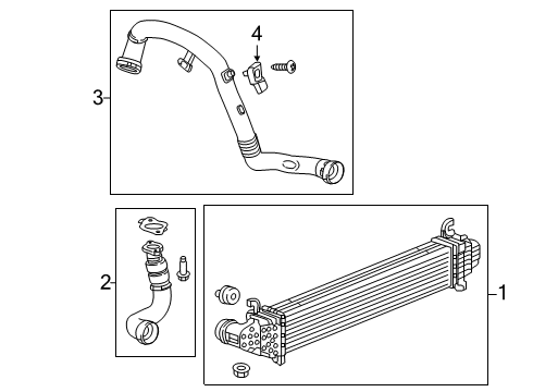 2019 Chevy Equinox Intercooler Diagram for 85163205