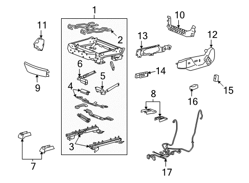 2012 Cadillac CTS Tracks & Components Diagram 4 - Thumbnail