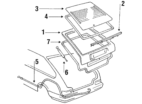1986 Chevy Nova Lift Gate Diagram