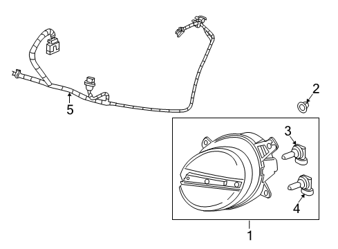 2003 Chevy SSR Bulbs Diagram