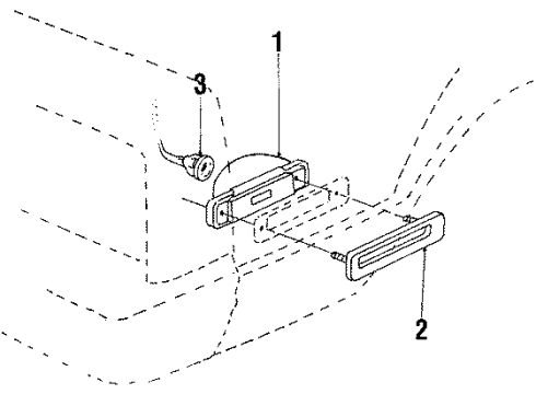 1985 Chevy Celebrity Side Marker Lamp Diagram for 915507