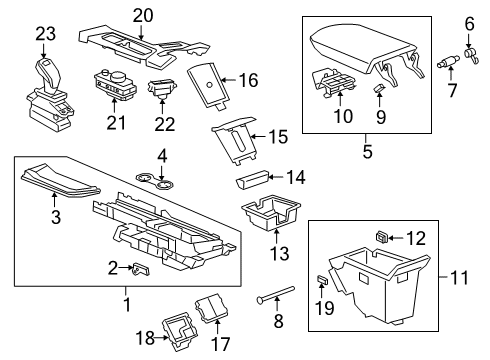 2020 Cadillac XT6 Control Switch, Jet Black Diagram for 84900064