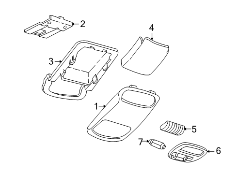 1999 Chevy Venture Overhead Console Diagram 2 - Thumbnail