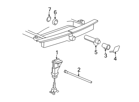 2007 Chevy Silverado 2500 HD Spare Tire Carrier Diagram