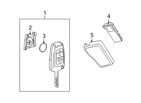 2014 Chevy Equinox Key Diagram for 23335583