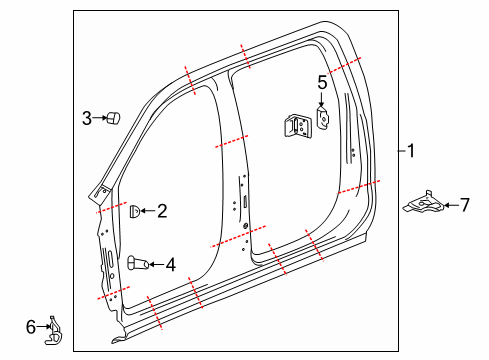 2024 Chevy Silverado 1500 Uniside Diagram
