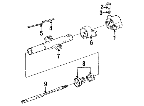 1991 Pontiac Sunbird Ignition Rod Diagram for 7832553