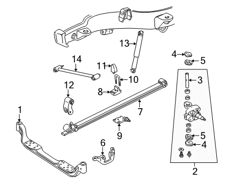2000 Chevy C2500 Front Suspension Components Diagram 3 - Thumbnail