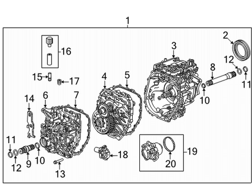 2024 GMC Hummer EV SUV Module, Automatic Diagram for 24058311