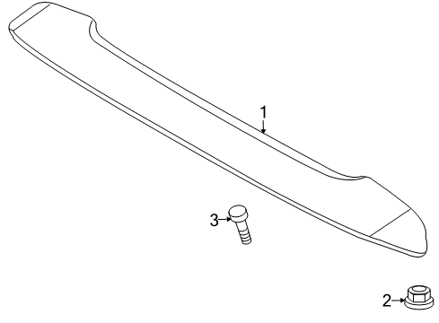2011 Chevy Aveo5 Spoiler Diagram for 93745318