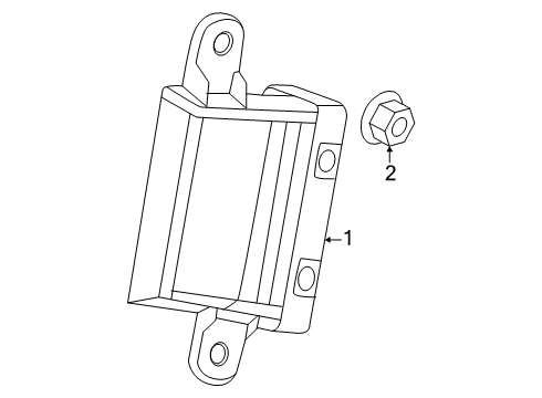 2024 Buick Encore GX Parking Aid Diagram