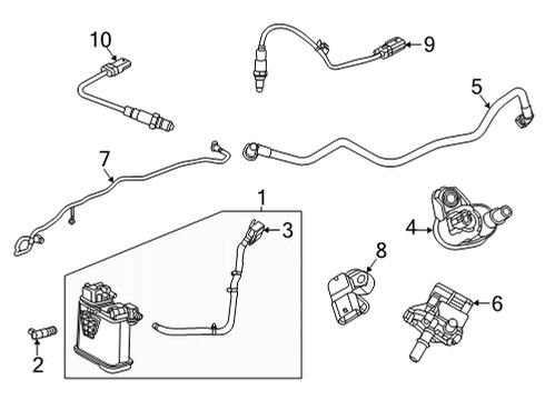 2023 Buick Encore GX Emission Components Diagram