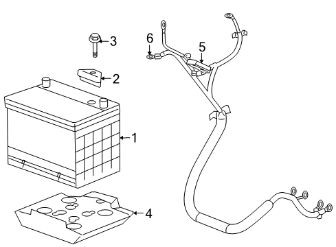 2007 Saturn Relay Positive Cable Diagram for 88987138