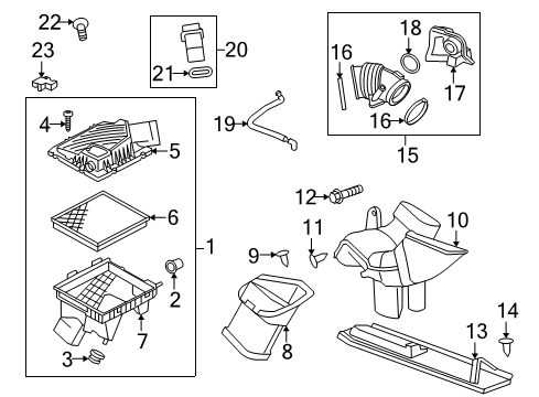 2012 Buick LaCrosse PCV Tube Diagram for 12634292