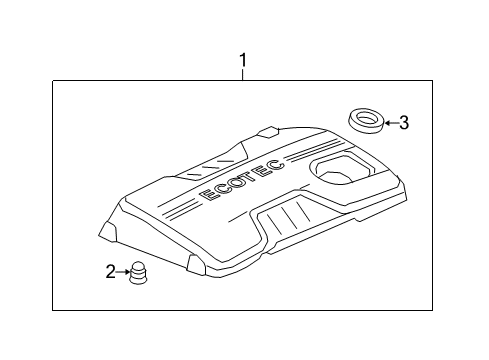 2008 Chevy Malibu Engine Appearance Cover Diagram 2 - Thumbnail