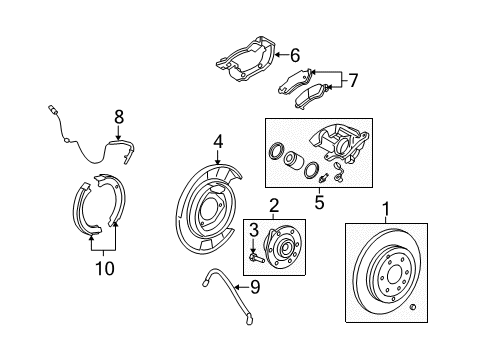 2009 Chevy Traverse Brake Components Diagram 3 - Thumbnail