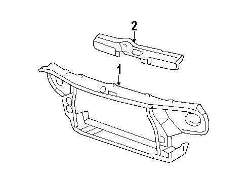 1992 Buick Riviera Radiator Support Diagram
